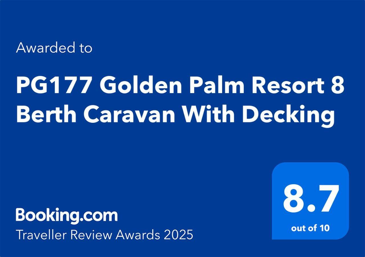 Pg177 Golden Palm Resort 8 Berth Caravan With Decking Chapel Saint Leonards Exterior foto